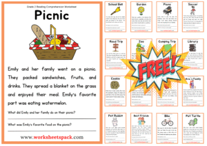 Year 2 Comprehension Worksheets