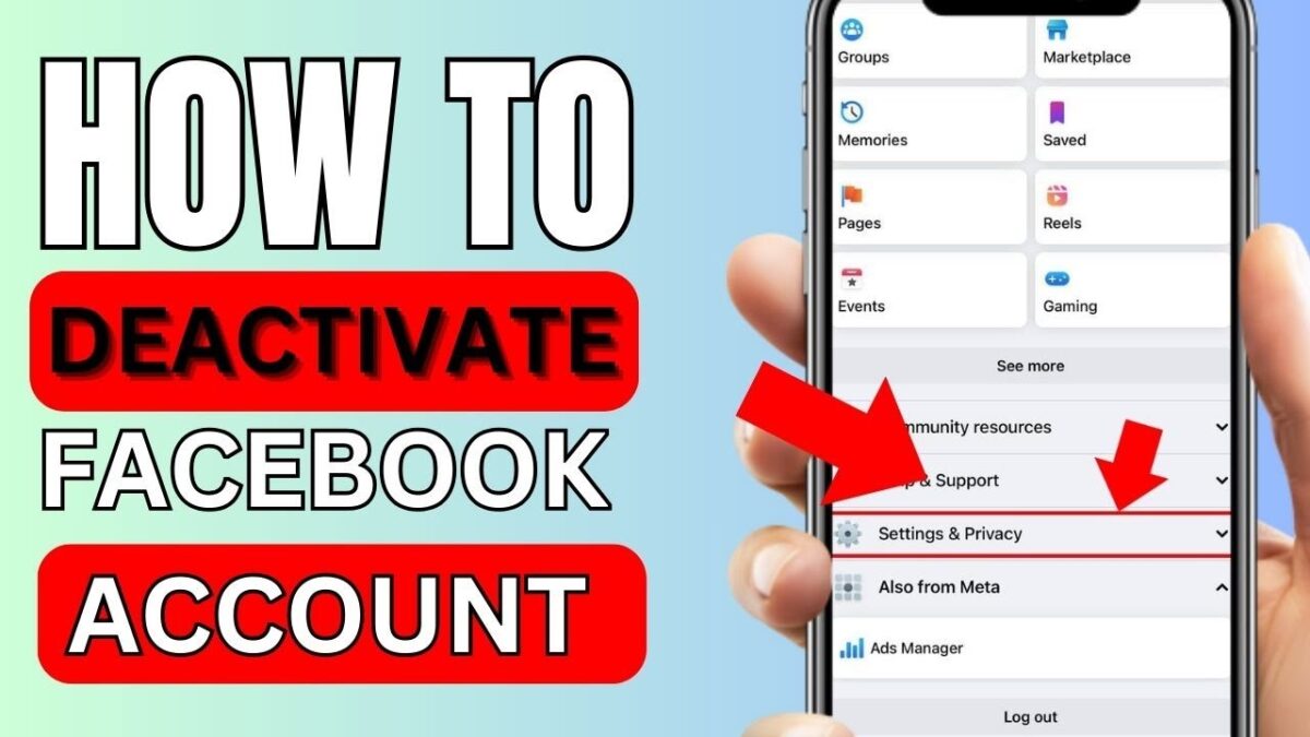 How to Deactivate Facebook on iPhone