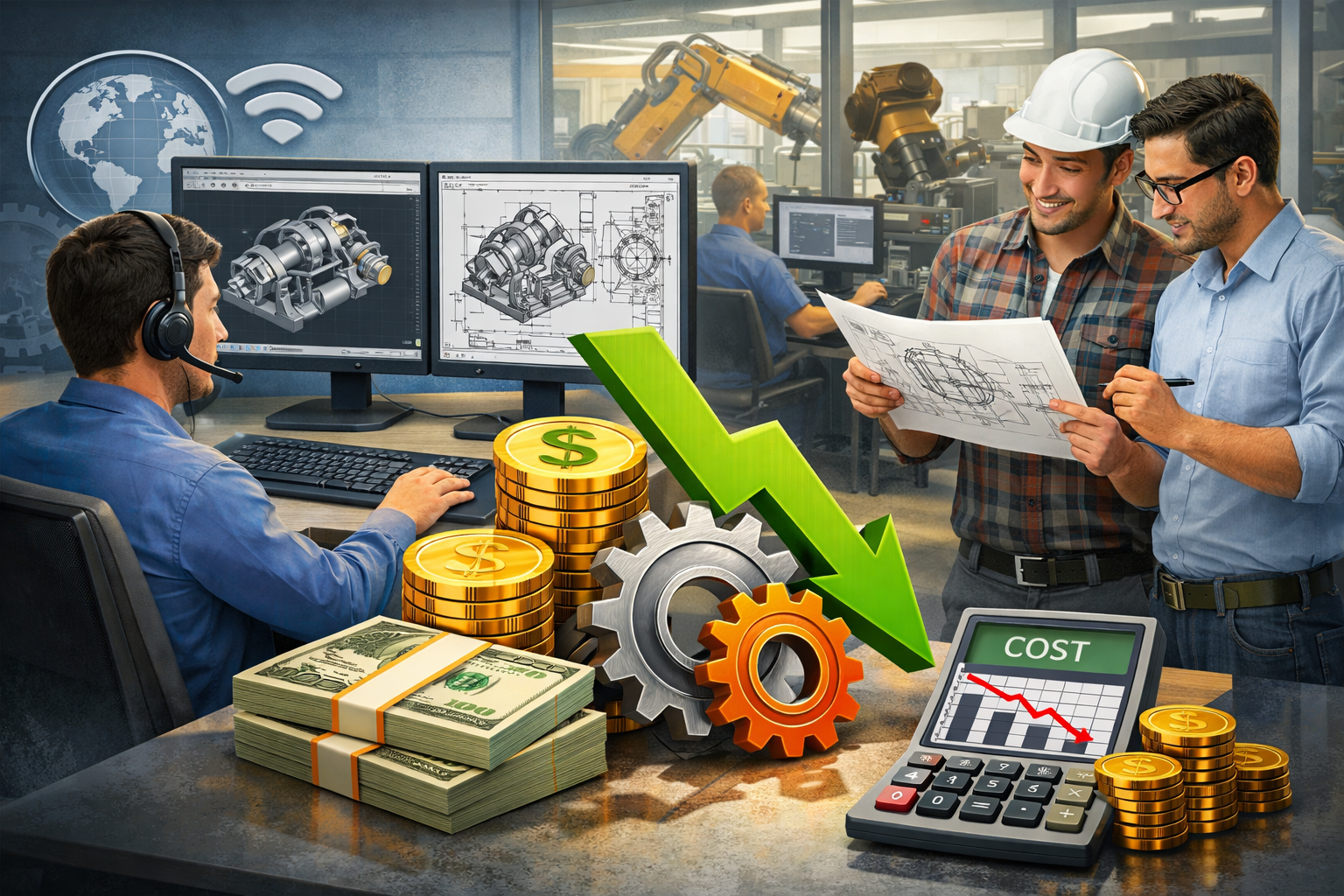 How Outsourced AutoCAD Mechanical Drawing Services Reduce Engineering Costs
