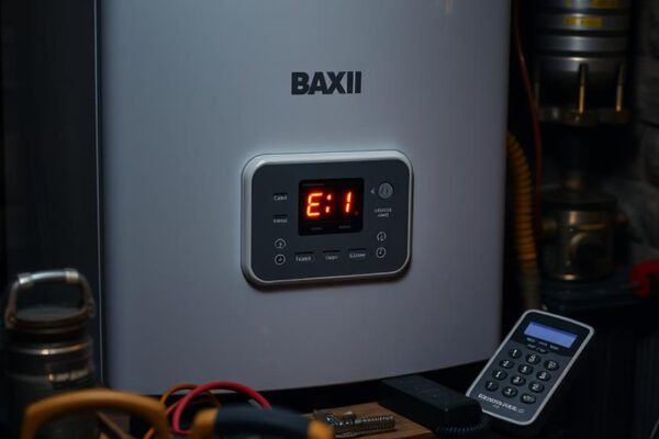 baxi boiler e1 error code