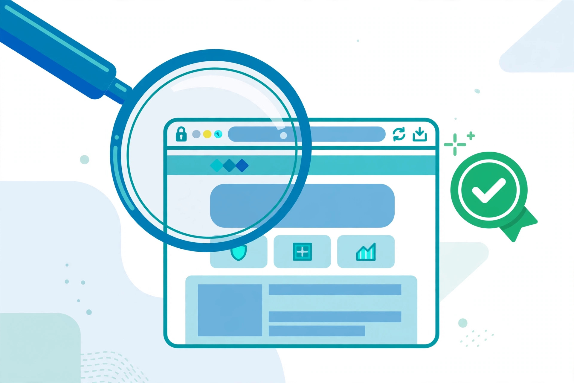 Target company URL research verification workflow illustration