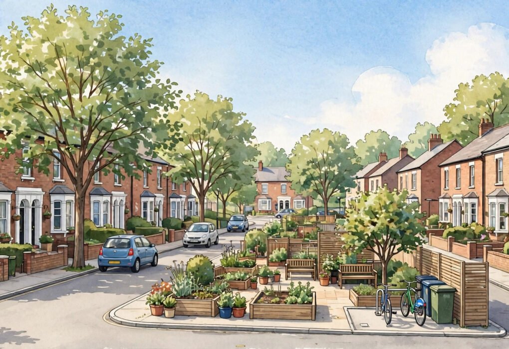 Modern social housing apartments in Liverpool Merseyside