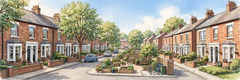 Modern social housing apartments in Liverpool Merseyside